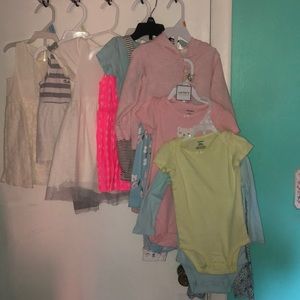 8 outfit baby girl lot